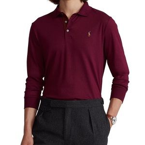 Polo Ralph Lauren Classic Fit Soft Cotton Long-Sleeve - (Classic Wine)